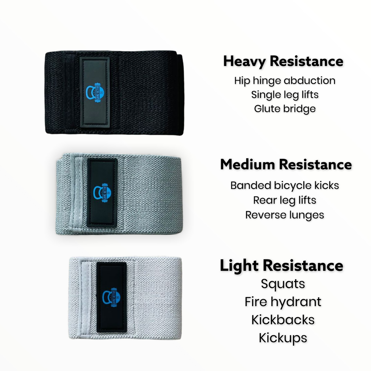 Gainz Active 3 Level Glute Bands